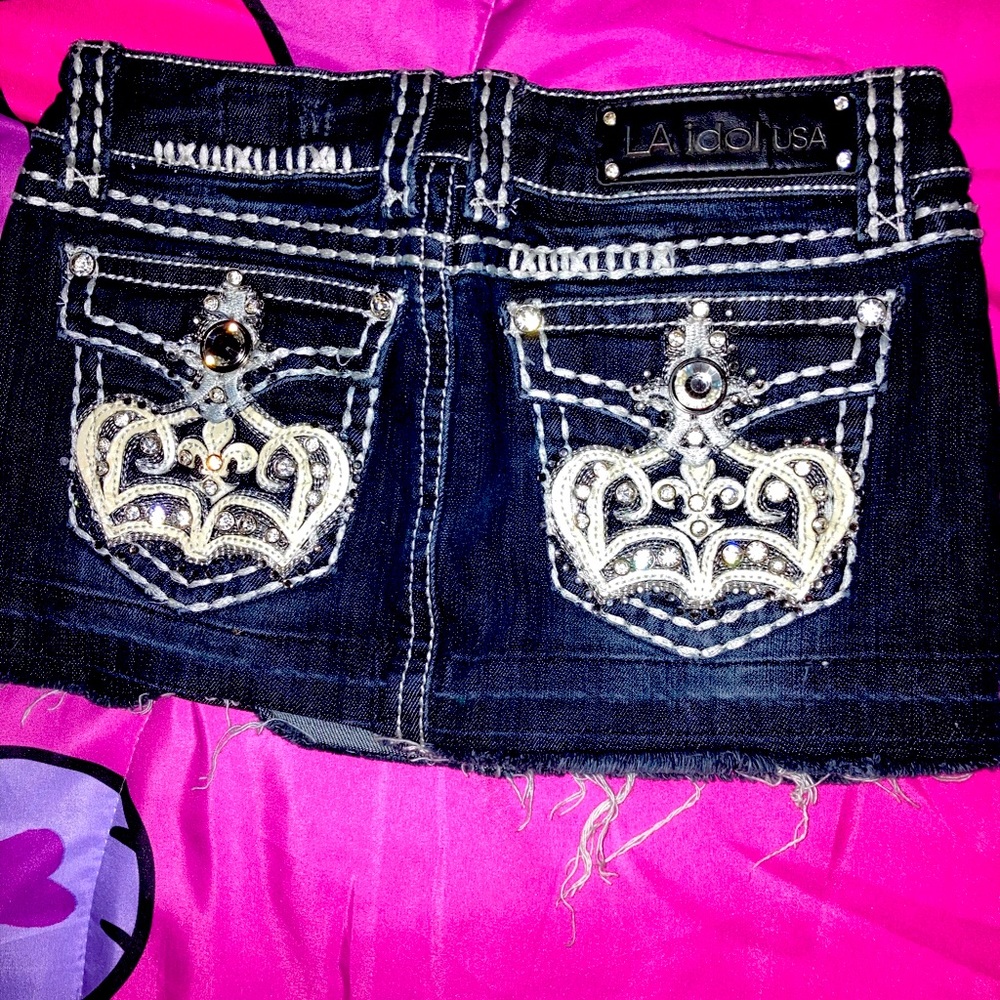 Rhinestone Skirt ! Size small  Brand LA idol USA